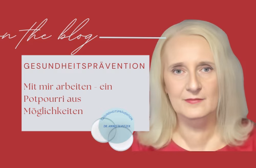 Gesundheitsgeflüster, mit mir arbeiten